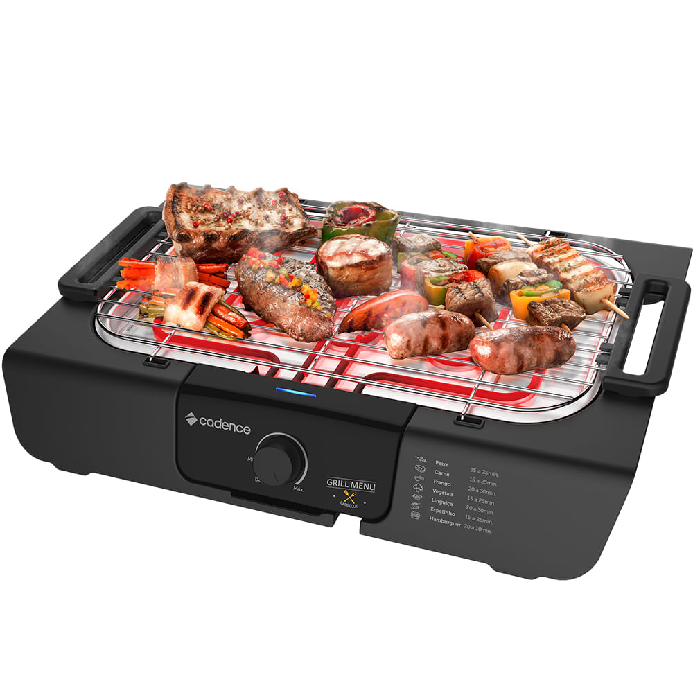 Churrasqueira Elétrica Cadence Grill Menu 220V