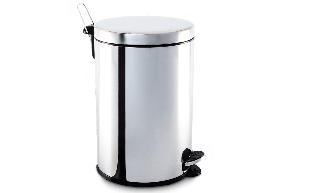 Lixeira Inox Com Pedal E Balde 20 Litros Ø 30 X 46 Cm Brinox