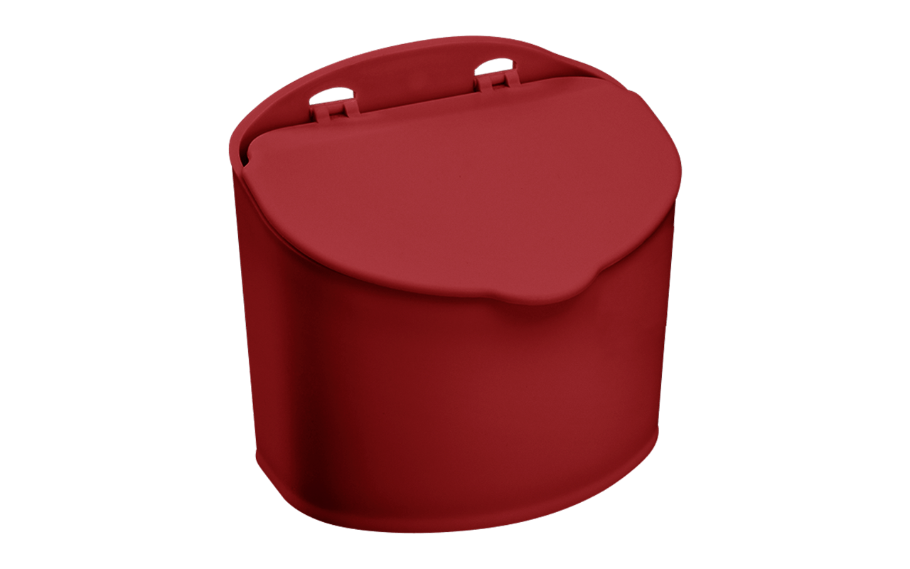 Saleiro Mix 13,5 X 9 X 12,3 Cm 500 Gr - Vermelho Bold Coza