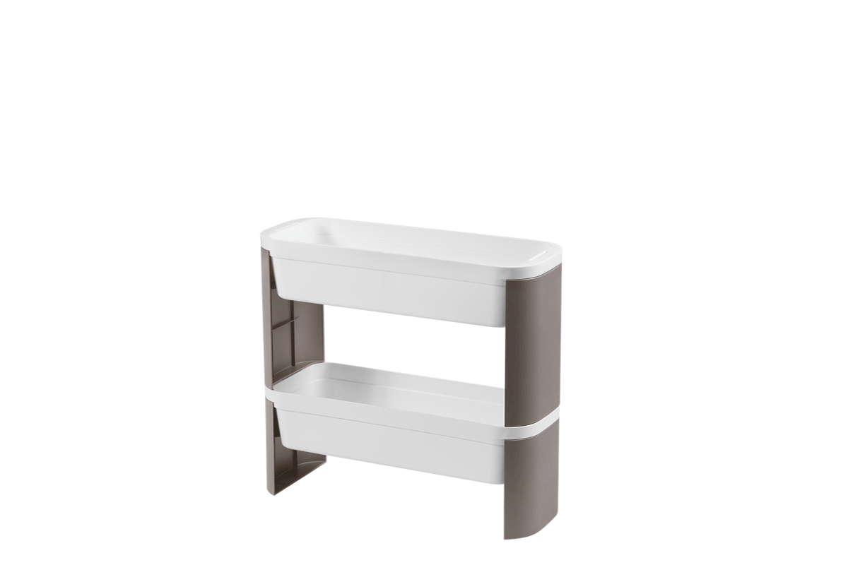 Organizador Slim 2 Andares Loft 44,83 X 17,34 X 42,9 Cm Concreto Coza Coza