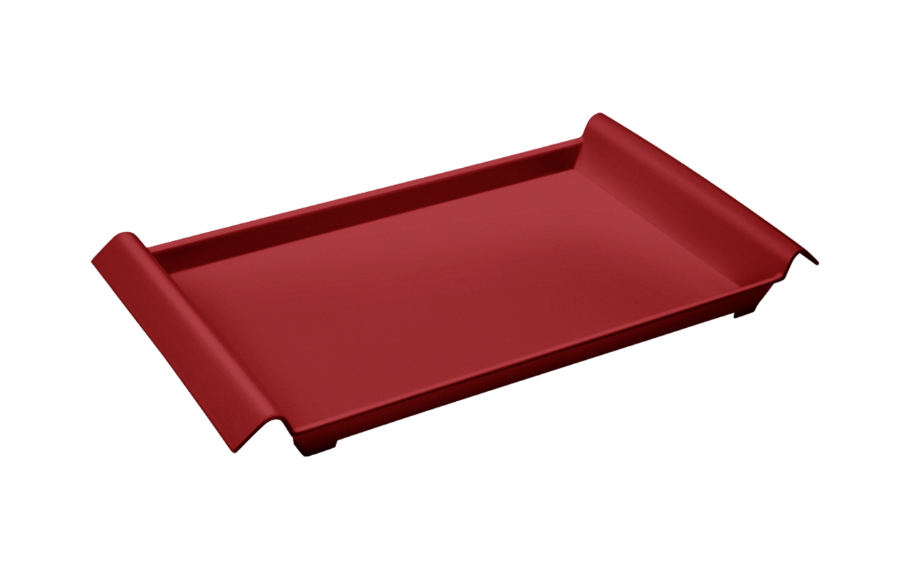 Bandeja Casual Grande 45,5 X 29,6 X 5 Cm Vermelho Bold Coza Vermelho