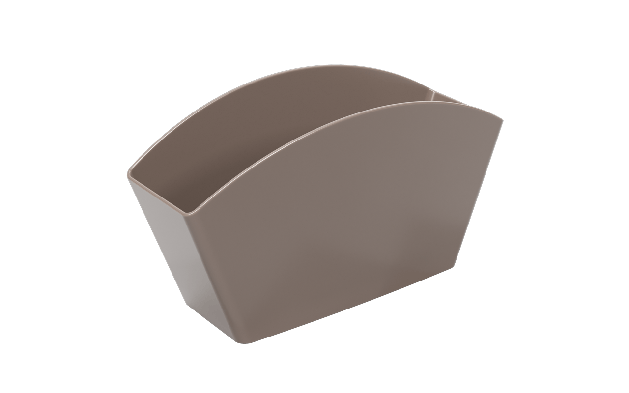 Escorredor De Talheres Basic 21,5 X 10,6 X 4,5 Cm Warm Gray Coza Coza