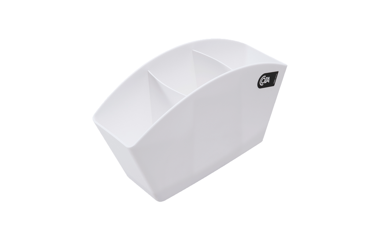 Escorredor De Talheres Basic 21,5 X 10,6 X 4,5 Cm Branco Coza Branco