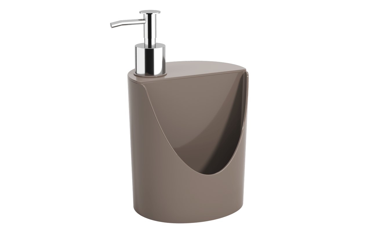 Dispenser Rj Basic 12 X 10,5 X 18 Cm 600 Ml Warm Gray Coza Coza