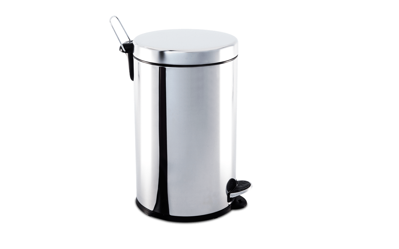 Lixeira Inox Com Pedal E Balde 12 Litros Ø 25 X 41 Cm Brinox