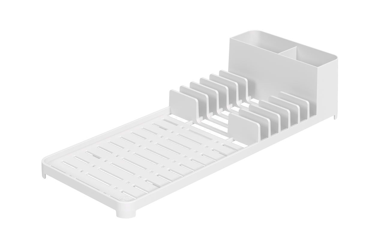 Escorredor De Louças Branco Single Coza 41,7 X 16,9 X 9 Cm Coza