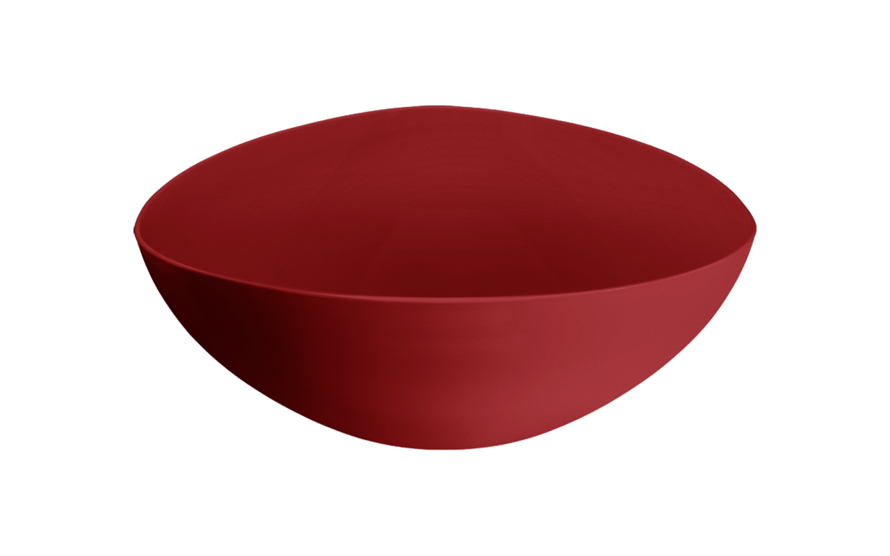 Saladeira Triangular Essential 25 X 25 X 9,2 Cm 2,5 L Vermelho Bold Coza Vermelho