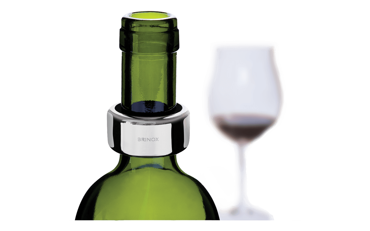 Anel Aço Inox Para Garrafa De Vinho - Acessórios De Vinho Brinox