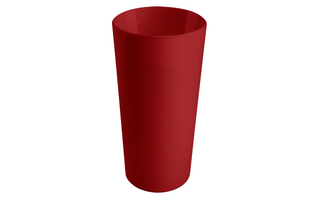 Copo Cônico Casual 8,2 X 8,2 X 16,2 Cm 500 Ml Vermelho Bold Coza-326038922 Vermelho