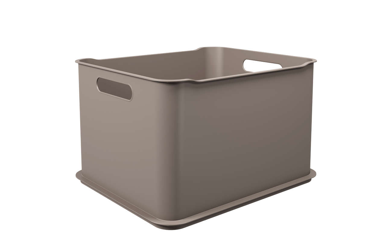 Cesta Fit Ultra 38 X 32 X 23 Cm Warm Gray Coza