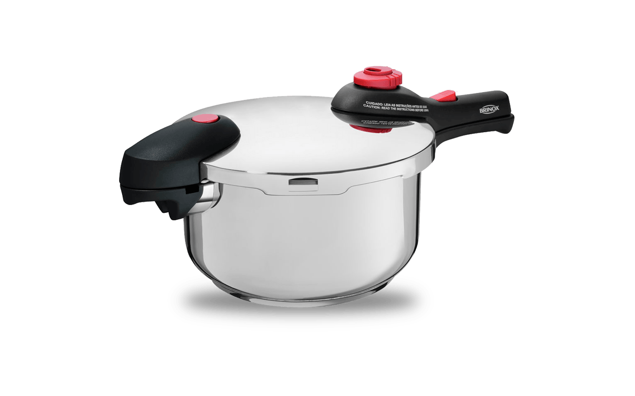 Panela De Pressão Inox 6 L - Supra Ø 22 X 25 Cm 6 L Inox