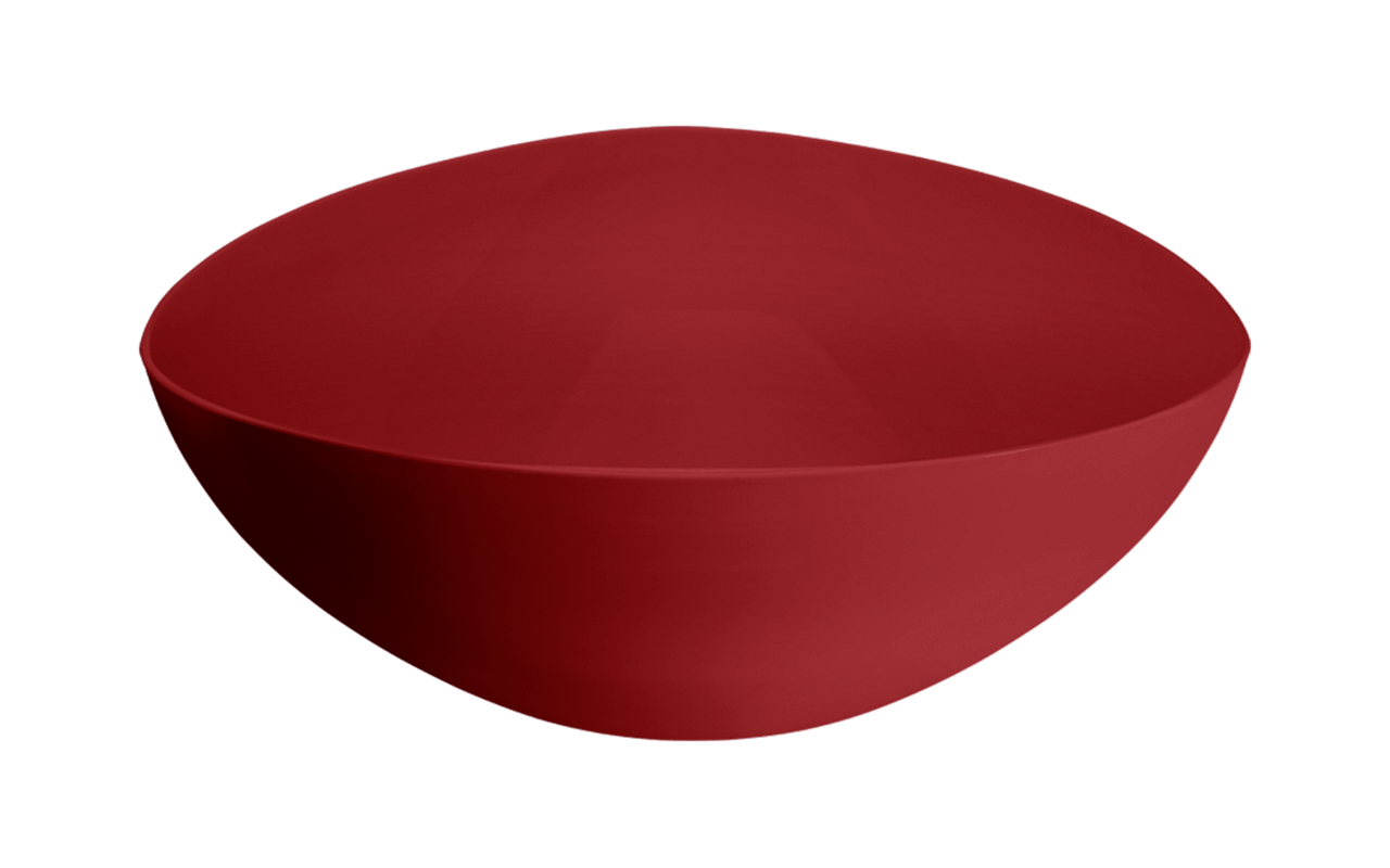 Saladeira Triangular Essential 28,2 X 27,8 X 10,5 Cm 3,5 L Vermelho Bold Coza Vermelho