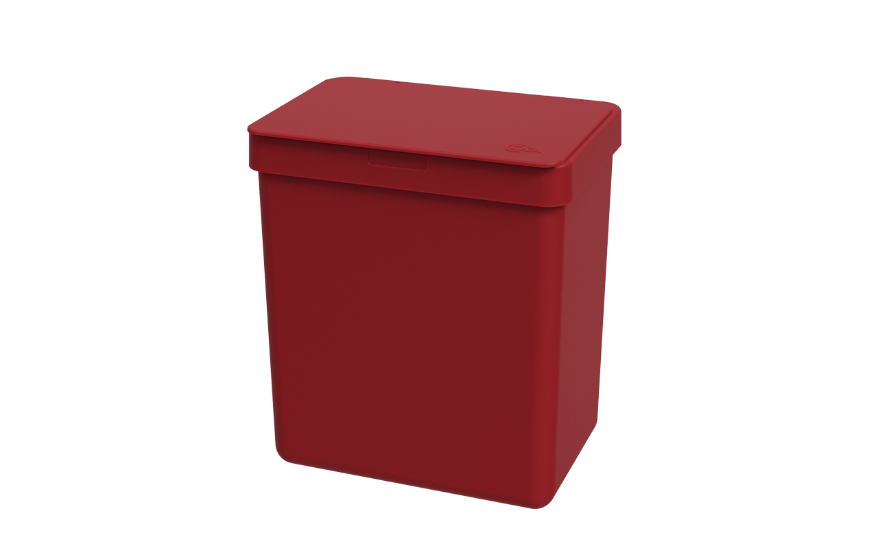 Lixeira Single 2,5 Litros Coza 16,4 X 11,8 X 18,5 Cm Vermelho Bold Coza Vermelho