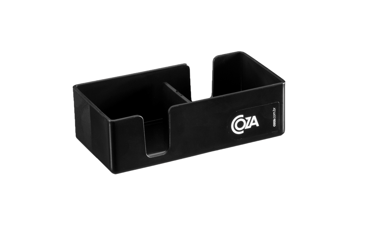 Mini Organizador Casual 12,3 X 6 X 3,8 Cm Preto Coza Preto