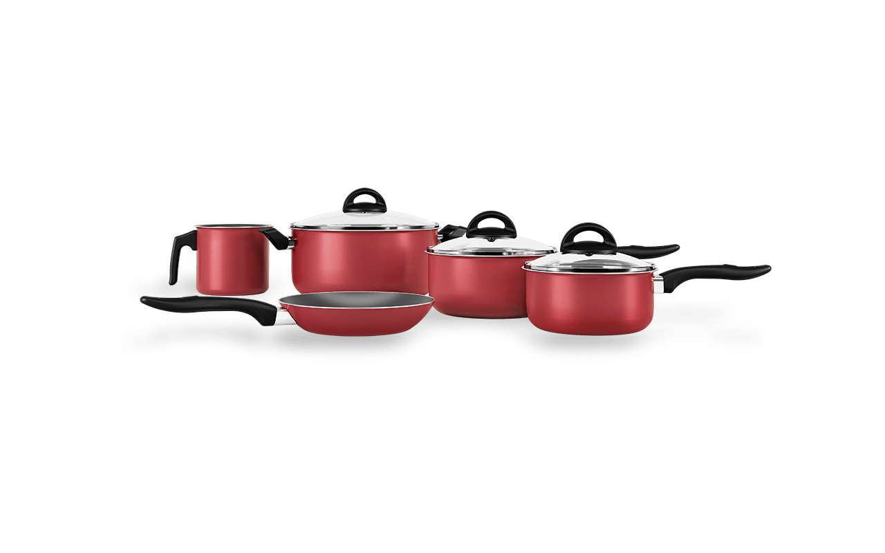 Jogo De Panelas 5 Peças Chilli Brinox Inox