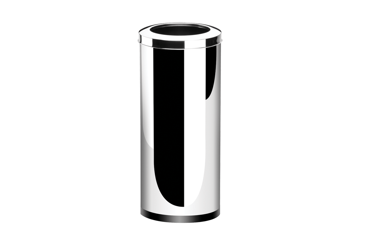 Lixeira Inox Com Aro 40,5 Litros - Decorline Lixeiras Ø 30 X 60 Cm Brinox