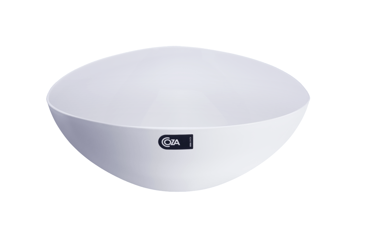 Saladeira Triangular Essential 31,2 X 31,2 X 11,5 Cm 5 L Branco Coza Coza