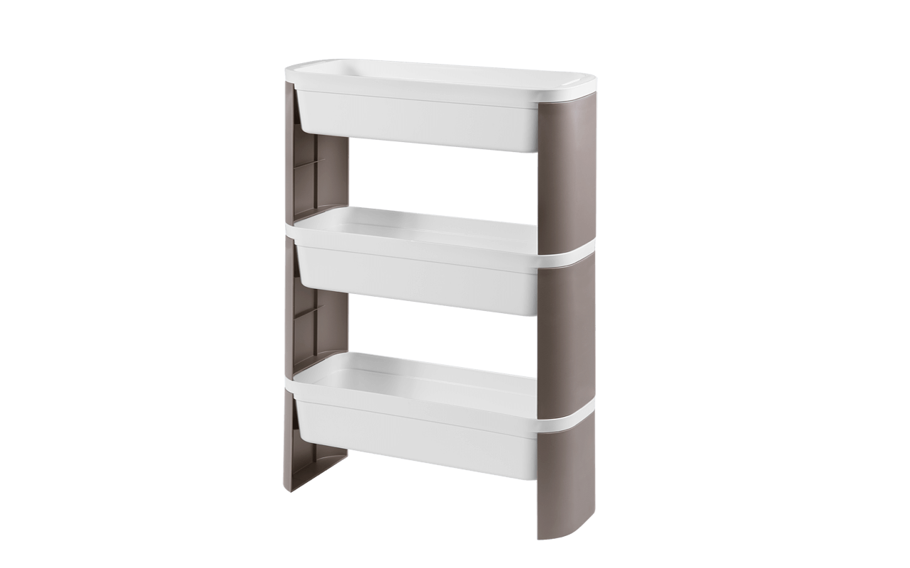 Organizador Slim 3 Andares Loft 44,83 X 17,34 X 67,85 Cm Concreto Coza Coza