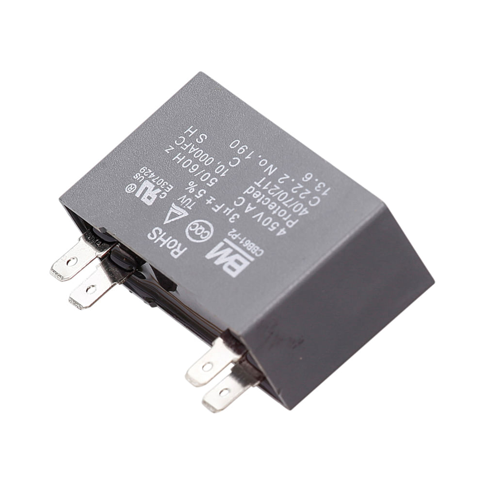 Capacitor Simples 3Uf 450Vac Para Ar Condicionado Split Consul - W10399673 W10399673