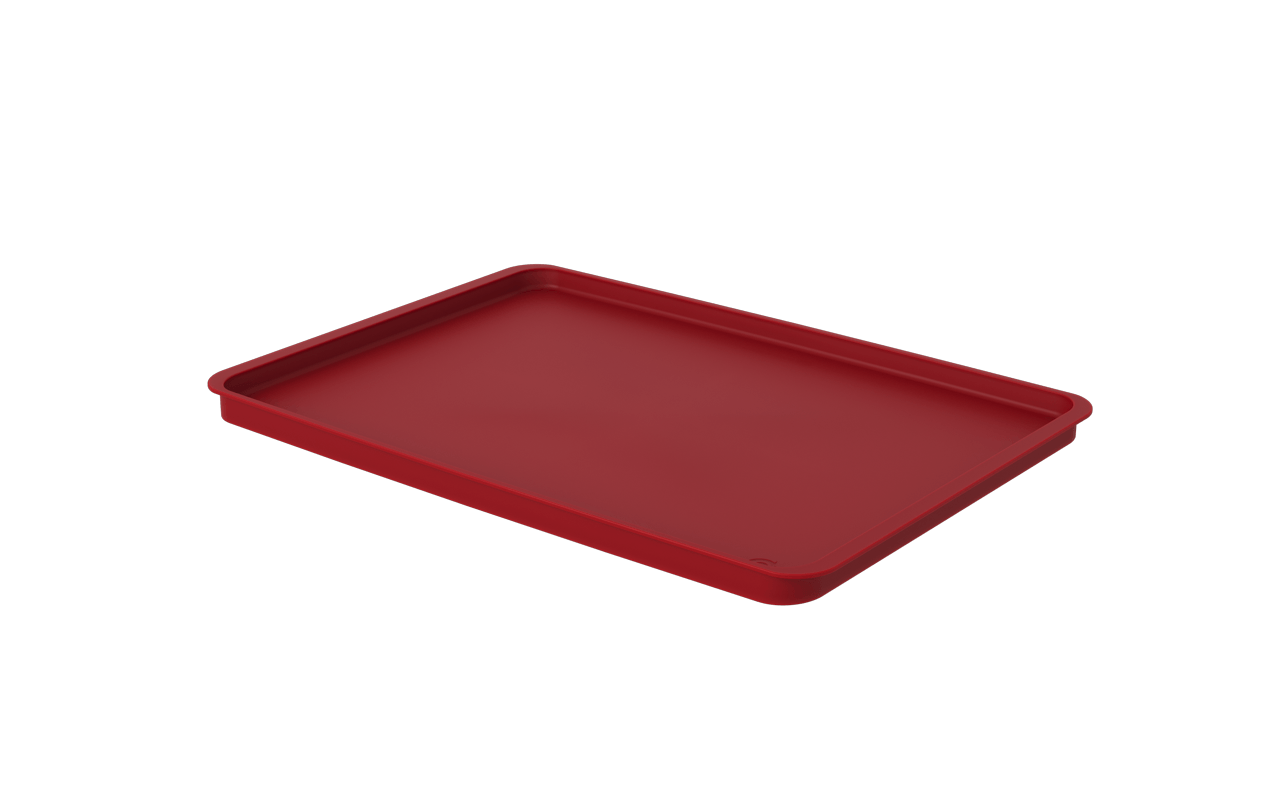 Bandeja Slim Vermelho Bold Casual Coza 34,6 X 24,5 X 1,5 Cm Vermelho Bold Coza Vermelho