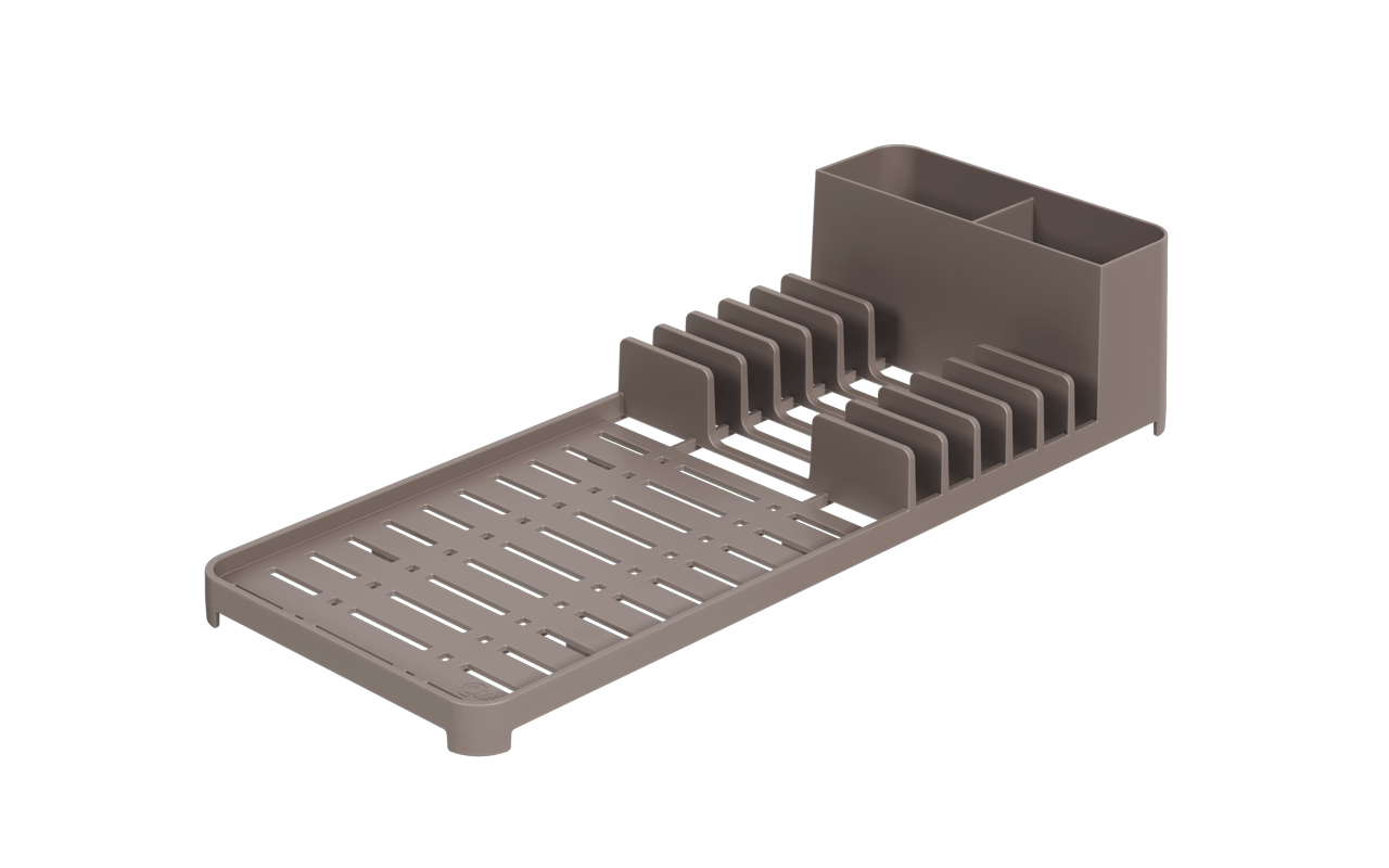 Escorredor De Louças Warm Gray Single Coza 41,7 X 16,9 X 9 Cm Coza