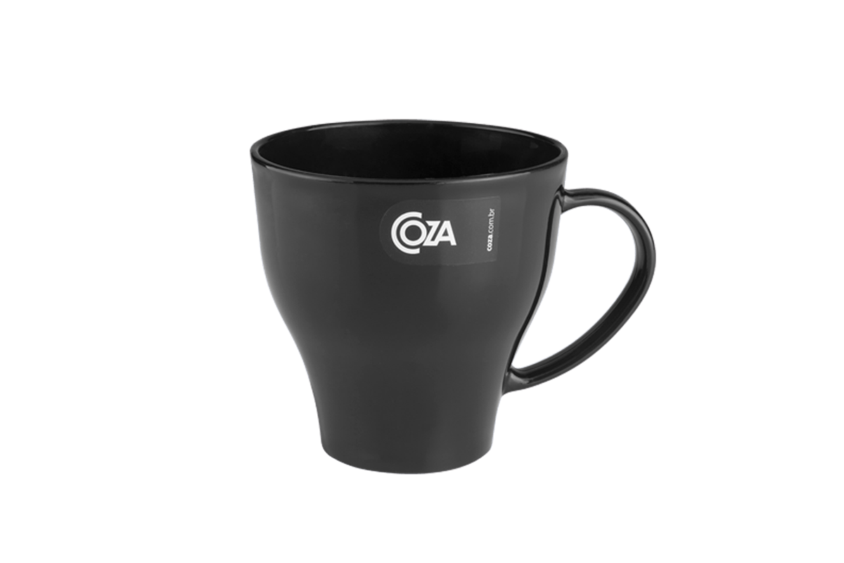 Caneca Viena Cozy 13 X 10 X 10 Cm 400 Ml Preto Coza-326044725 Preto