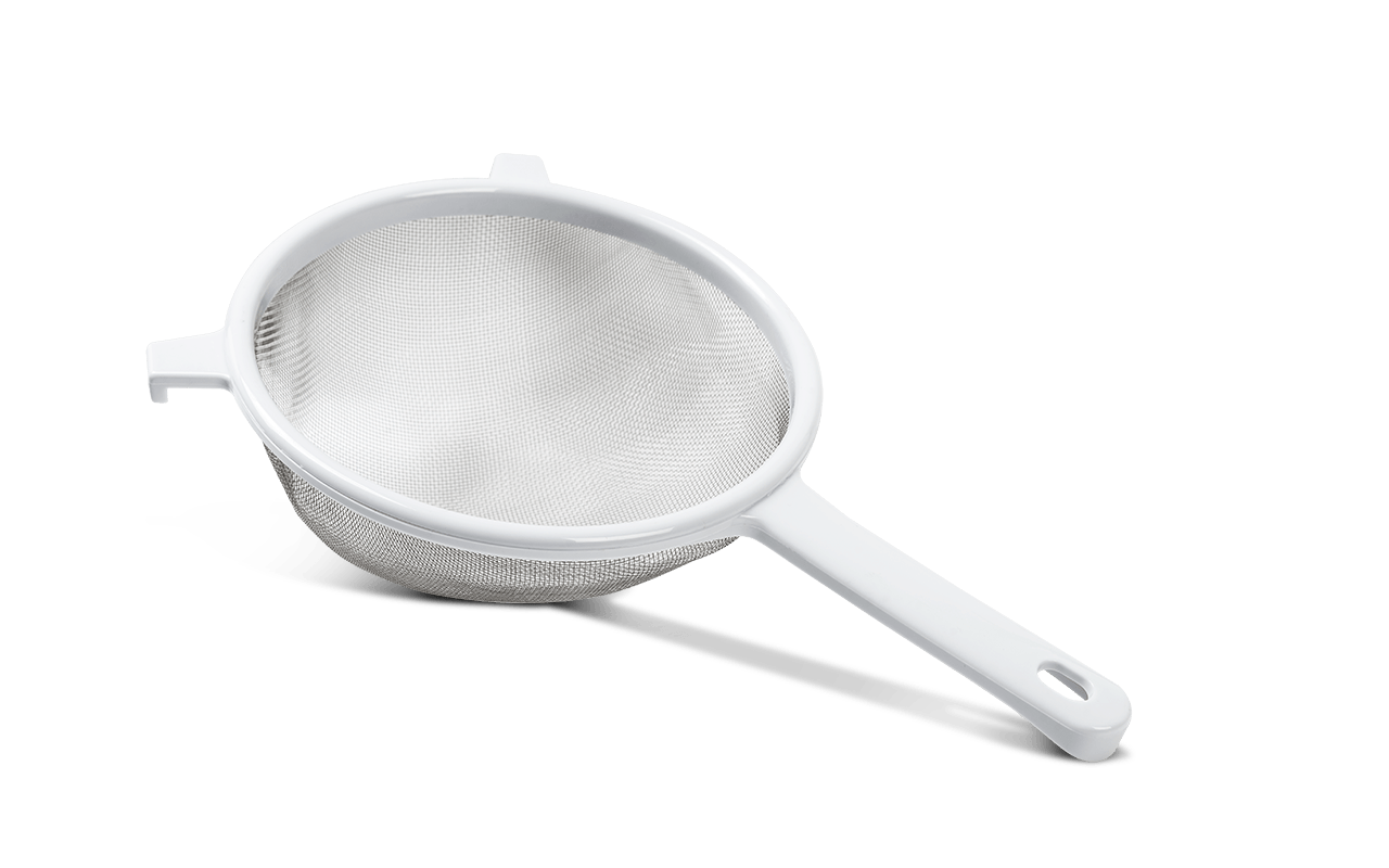 Peneira De Inox Com Cabo Abs - Top Pratic Ø 18 Cm Inox