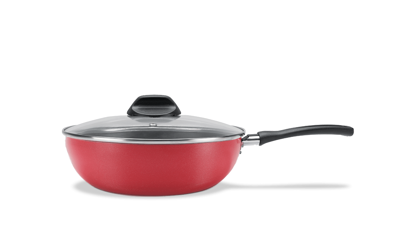 Wok Com Tampa Garlic 2,3 L- Brinox 24 X 7 Cm