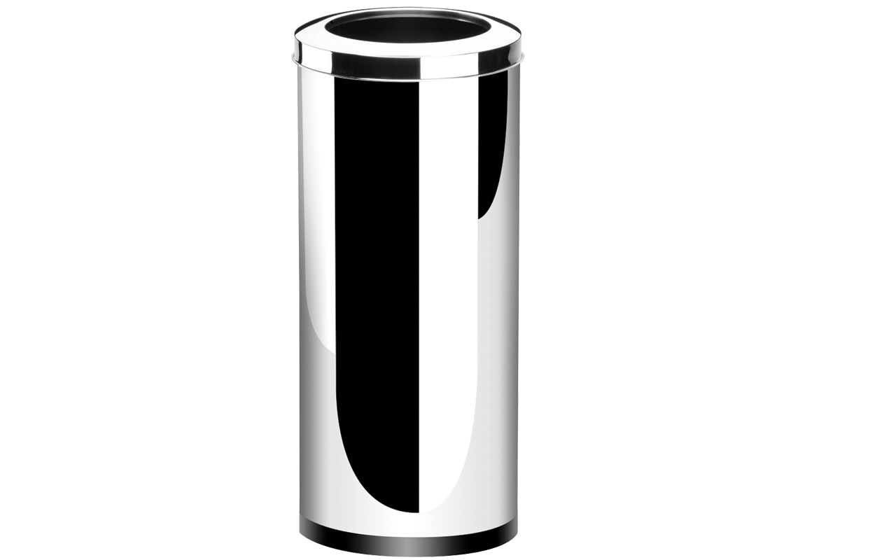 Lixeira Inox Com Aro 47 Litros - Decorline Lixeiras Ø 30 X 70 Cm Brinox
