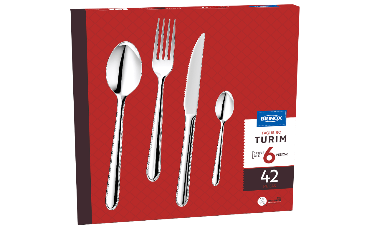 Faqueiro 42 Peças - Turim Brinox