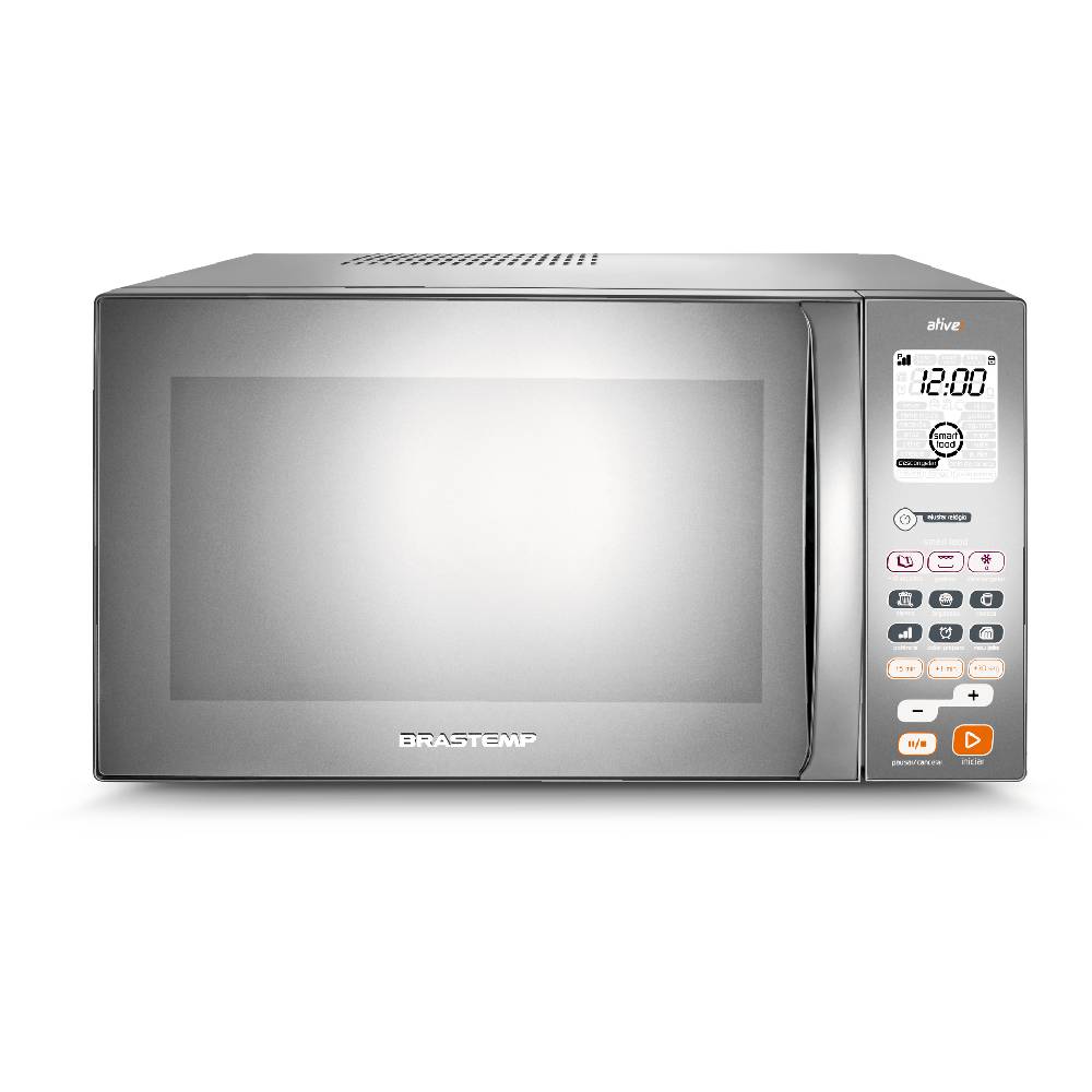 Micro-Ondas Brastemp 38 Litros Cor Inox Espelhado Com Grill - Bmj38ar 110V