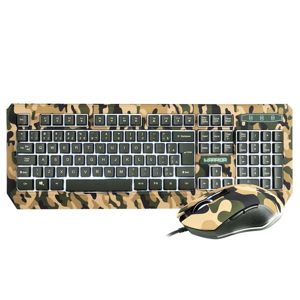 Warrior Kyler Combo Teclado E Mouse Gamer Army - Tc249 Warrior