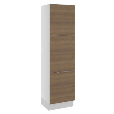 Paneleiro Madesa Stella 60 Cm 3 Portas Branco/Rustic