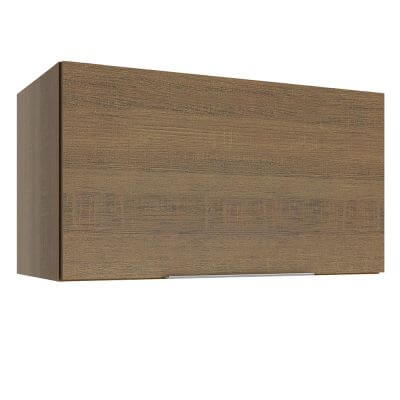 Armário Aéreo Madesa Stella 60 Cm 1 Porta Basculante Rustic Marrom