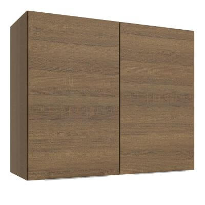 Armário Aéreo Madesa Stella 80 Cm 2 Portas Rustic Marrom