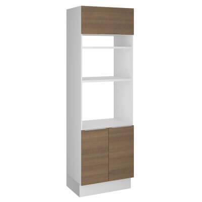 Torre Quente Madesa Stella 70 Cm 3 Portas Branco/Rustic