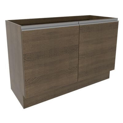 Balcão Gabinete De Pia Madesa Glamy 120 Cm 2 Portas Rustic Cor:Rustic