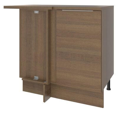 Balcão De Canto Madesa Stella 1 Porta Rustic Marrom