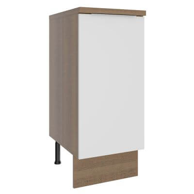 Balcão Madesa Stella 35 Cm 1 Porta Rustic/Branco Marrom