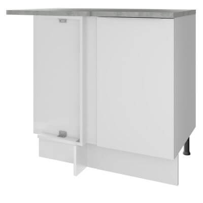 Balcão De Canto Madesa Stella 1 Porta - Branco Branco