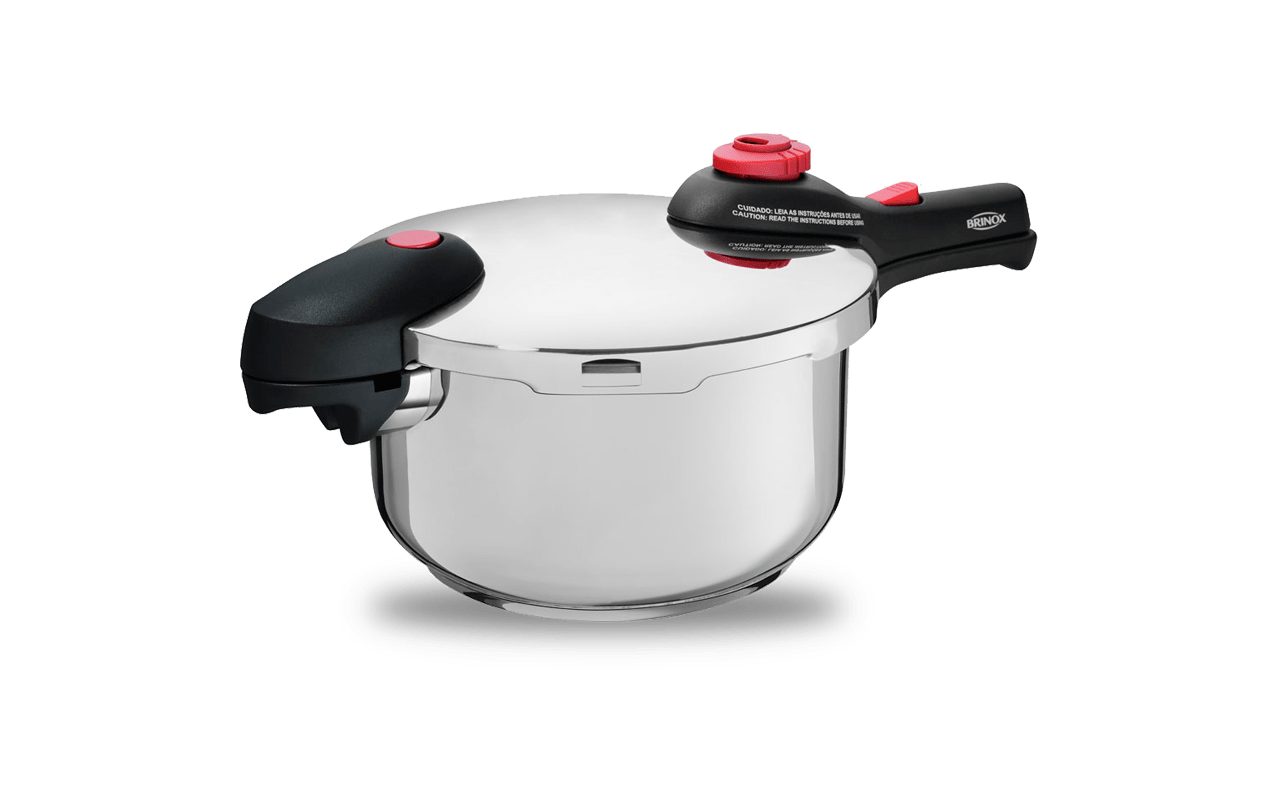 Panela De Pressão Inox 4,5 L - Supra Ø 22 X 19,5 Cm 4,5 L Inox