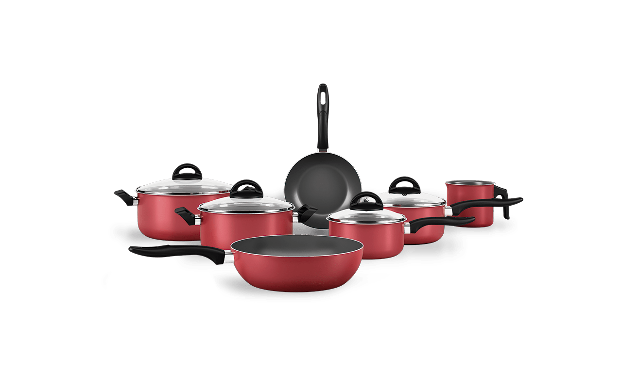 Jogo De Panelas 7 Peças Chilli Brinox Inox