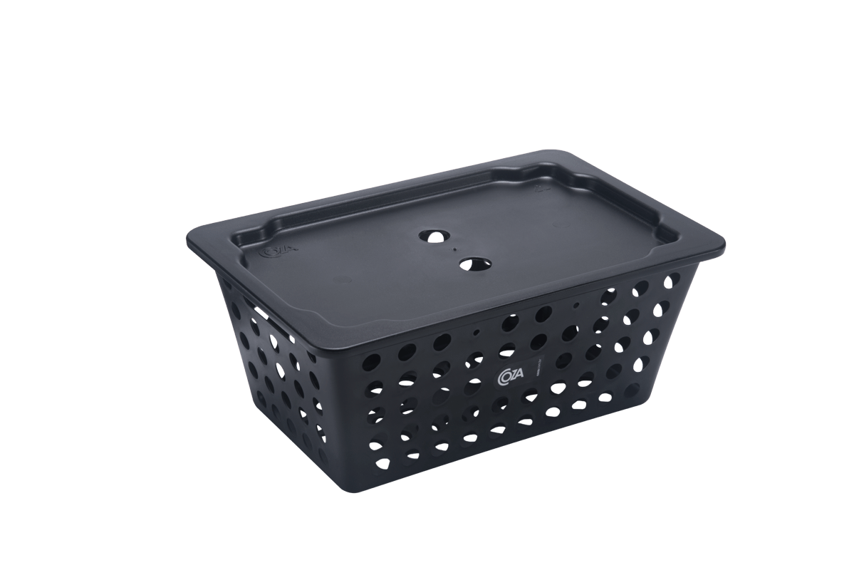 Cesta One Grande Com Tampa 29,7 X 19,6 X 12,6 Cm Preto