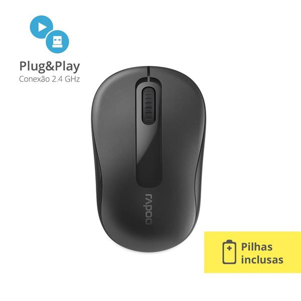 Mouse Rapoo M10 2.4 Ghz Black – Ra007