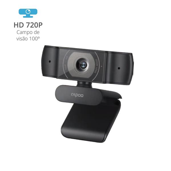 Webcam Rapoo 720P – 5 Anos De Garantia C200 – Ra015 Rapoo