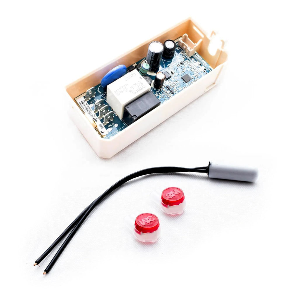 Kit Controle Eletrônico Bivolt E Kit Sensor De Temperatura 25mm 2,7 Ohms Para Geladeira - Cj-W10531315_2