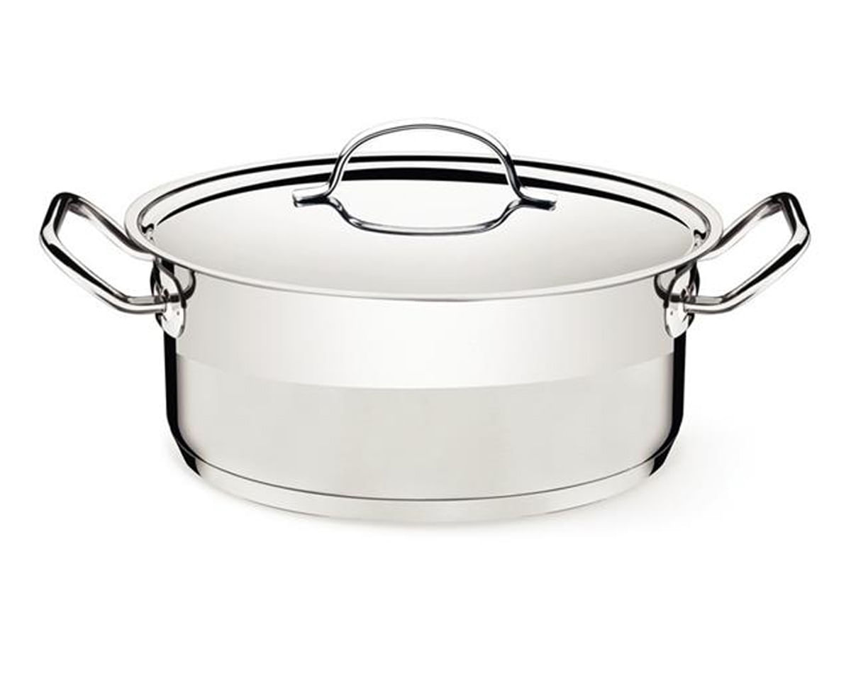 Caçarola Rasa Tramontina Professional Aço Inox Ø 28cm