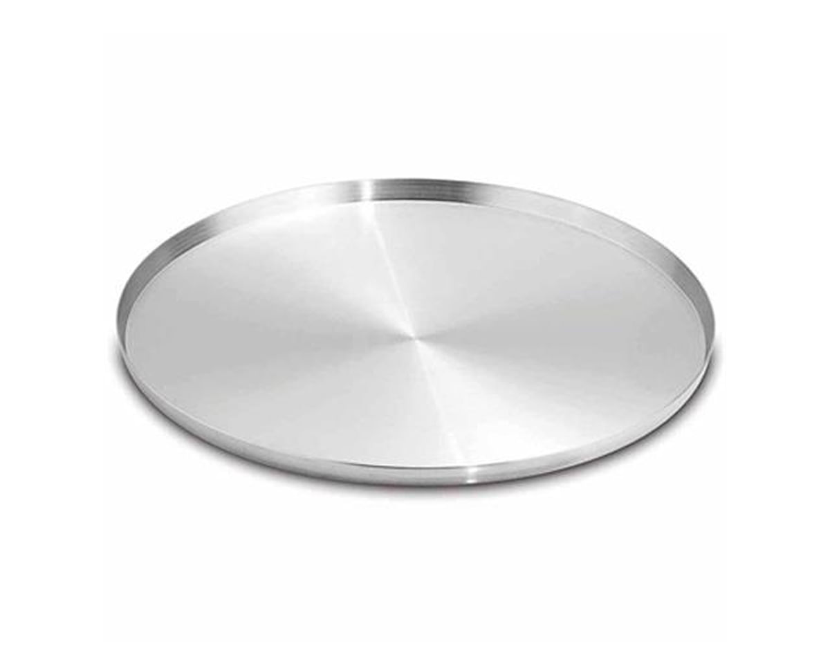 Assadeira/Forma Para Pizza Fortaleza Aluminio Polido 25 Cm