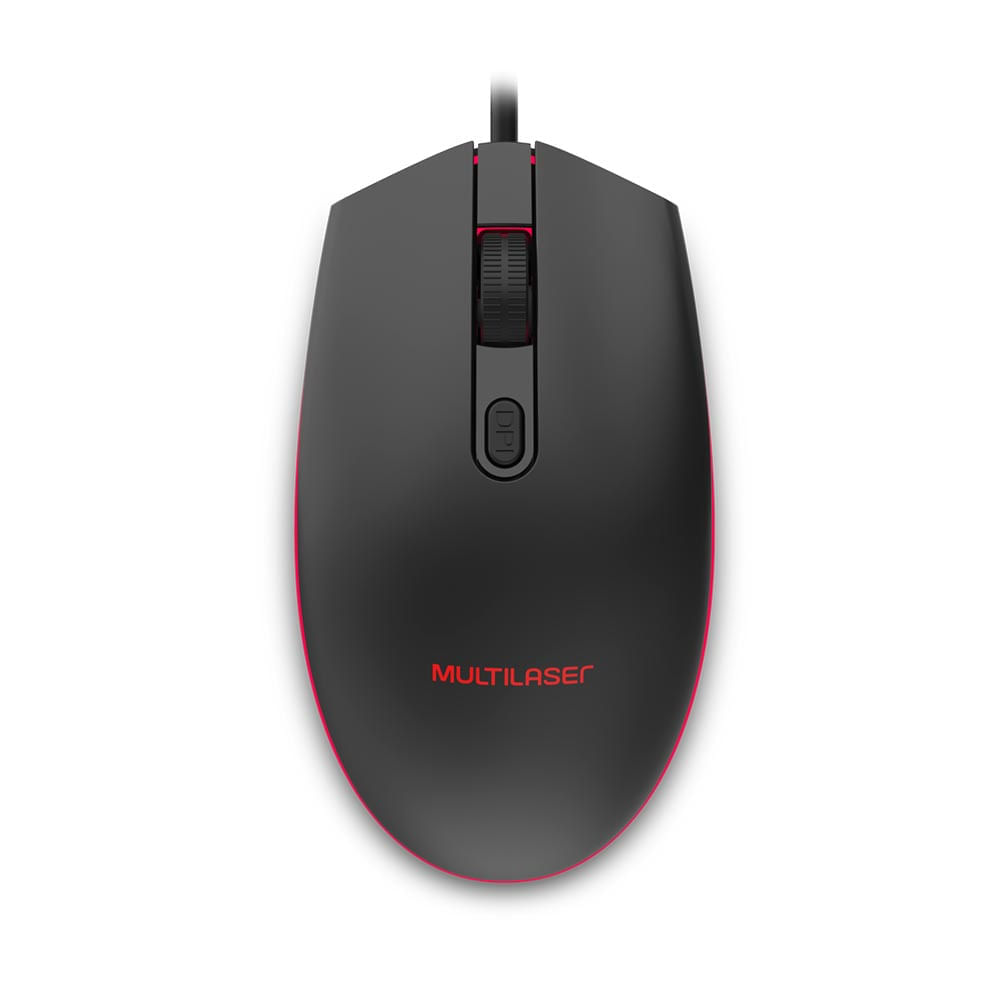 Mouse Gamer 2400Dpi Led 7 Cores Preto - Multilaser - Mo298 Preto