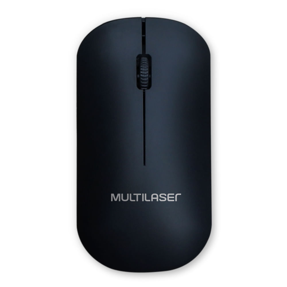 Mouse Sem Fio 2.4Ghz 1200Dpi Usb Preto Multilaser - Mo307 Preto